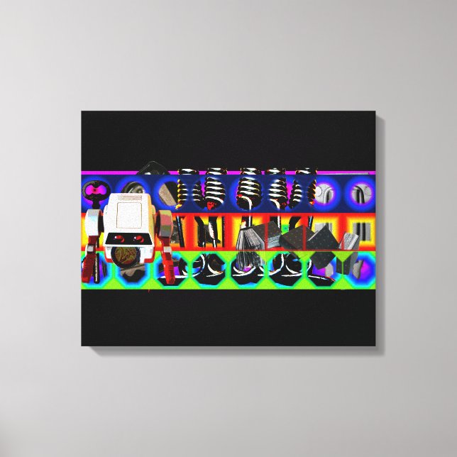 Lienzo GMT 24 Heures Project Pop Psychedelic Frame Canvas (Anverso)