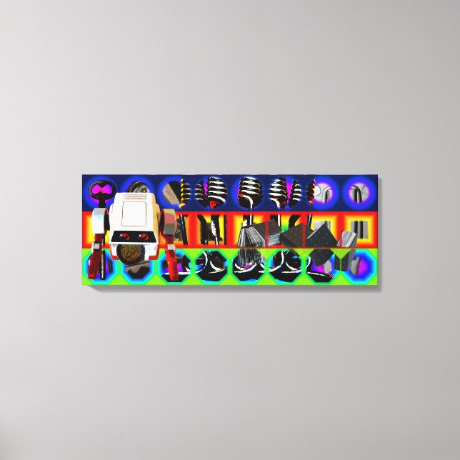 Lienzo GMT 24 Heures Project Pop Psychedelic Frame Canvas (Anverso)