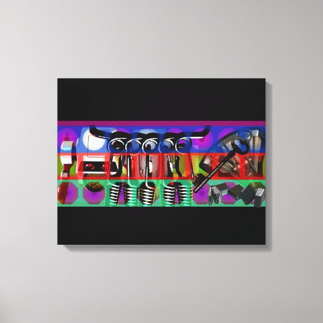 Lienzo GMT 24 Heures Project Pop soft Psychedelic Frames (Anverso)