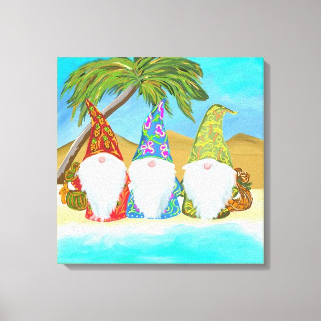 LIENZO GNOMOS DE LA PLAYA (Anverso)