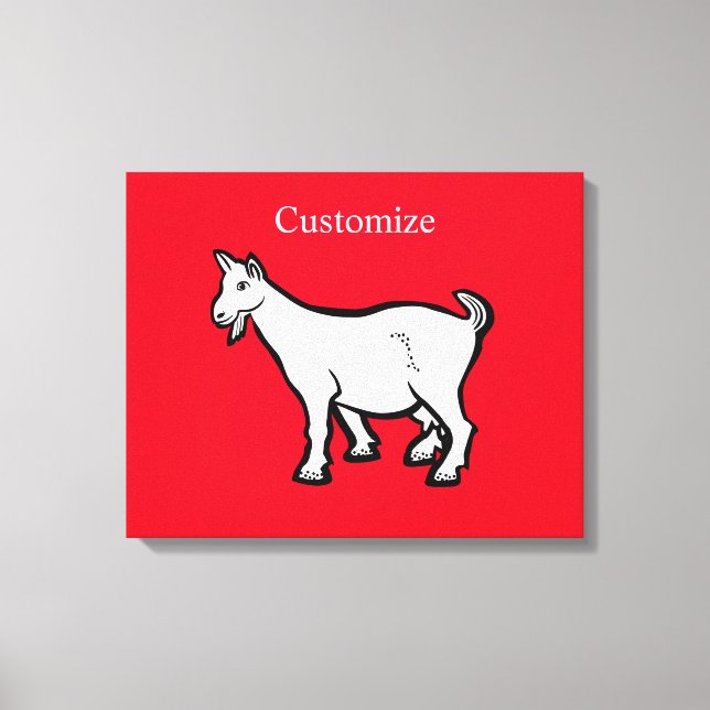 Lienzo Goat Animal Thunder_Cove (Anverso)