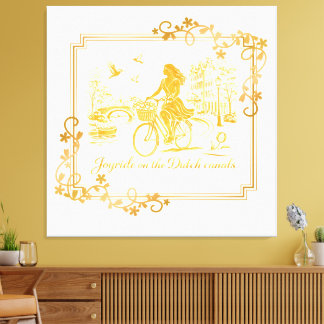 Lienzo Gold Amsterdam Arched Bridges Charm