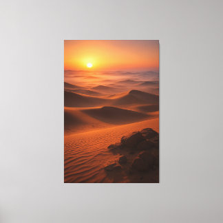 Lienzo Golden Arabian Desert Dawn – Cinematic Landscape