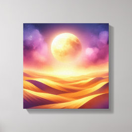 Lienzo Golden Desert Moonlight – Back to School Art
