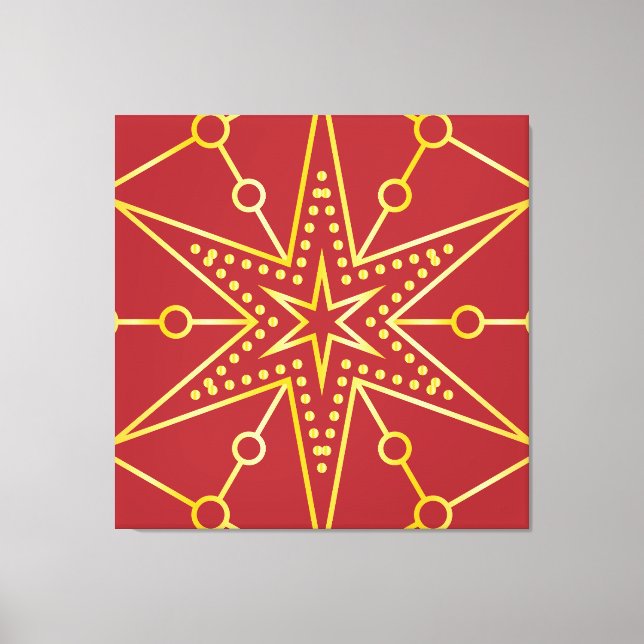 Lienzo Golden Festive Starry (Anverso)