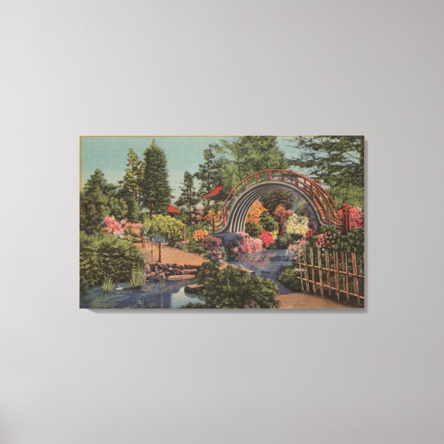 Lienzo Golden Gate ParkTea Garden- San Francisco, CA (Anverso)