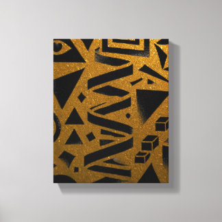 Lienzo Golden Geometry: A Modern Glow
