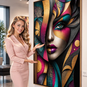 Lienzo Golden Glamour Muse