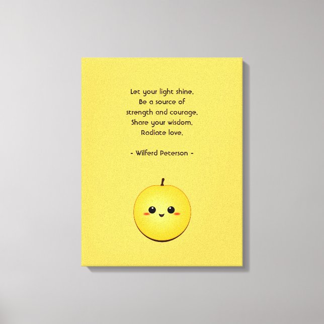 Lienzo Golden Glow Kiwi (Anverso)