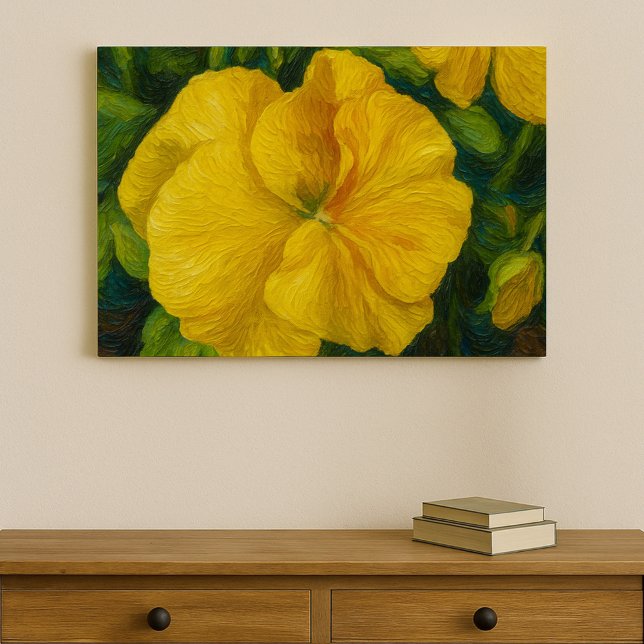Lienzo Golden Pansy Brushstroke  (Subido por el creador)