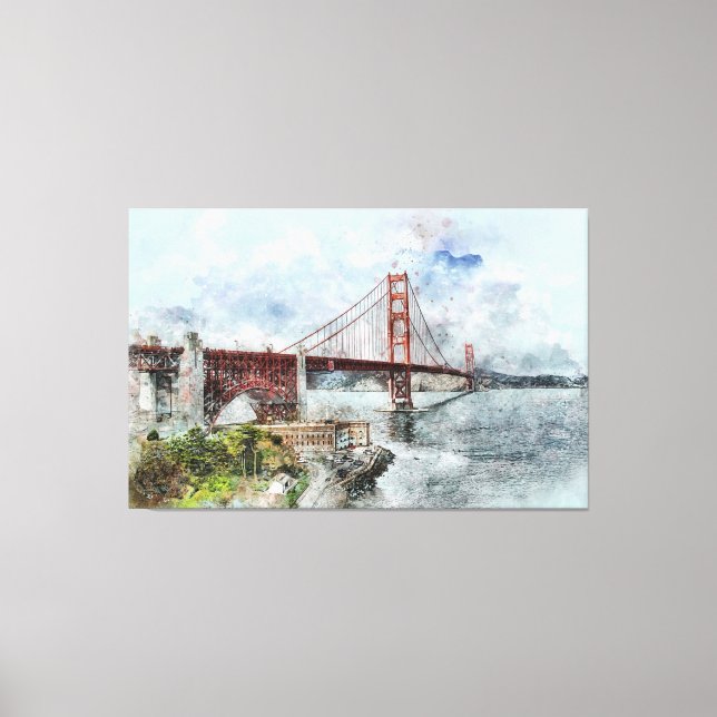 Lienzo Golden State Bridge San Francisco (Anverso)