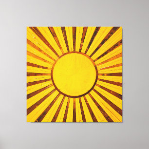 Lienzo Golden Sunburst