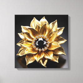 Lienzo Golden Sunburst Brooch