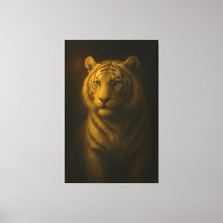 Lienzo Golden White Tiger – Fine Art Portrait