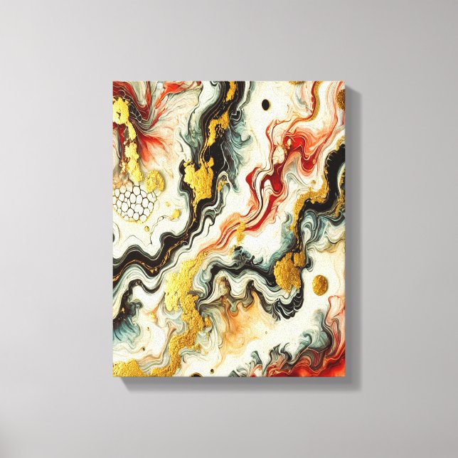 Lienzo Goldene Flüsse  (Anverso)