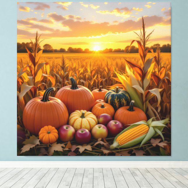 Lienzo   Goldene Herbsternte – Reichtum der Natur (Insitu (piso de madera))