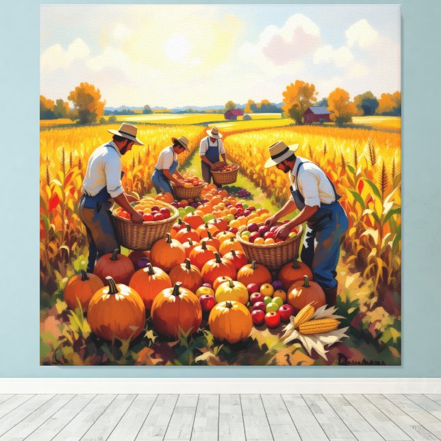 Lienzo   Goldene Herbsternte – Reichtum der Natur (Insitu (piso de madera))