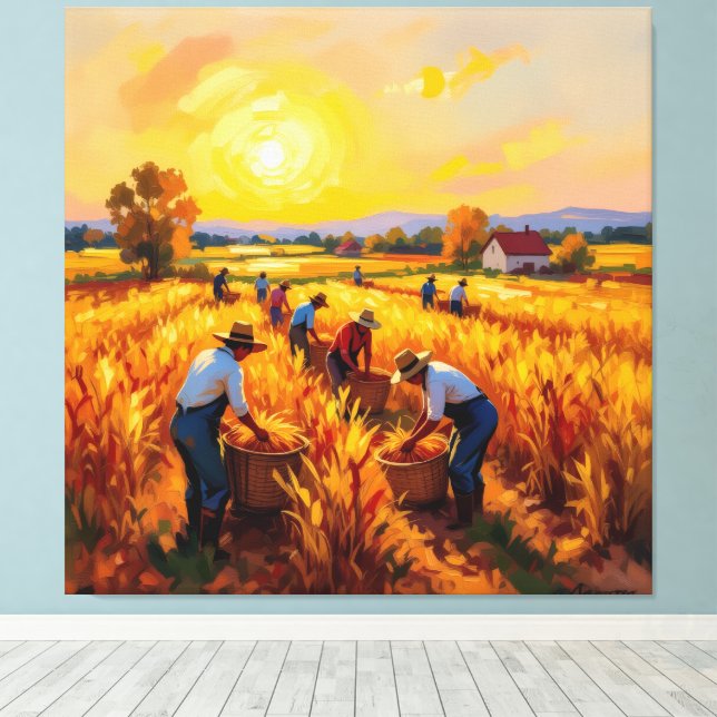 Lienzo   Goldene Herbsternte – Reichtum der Natur (Insitu (piso de madera))