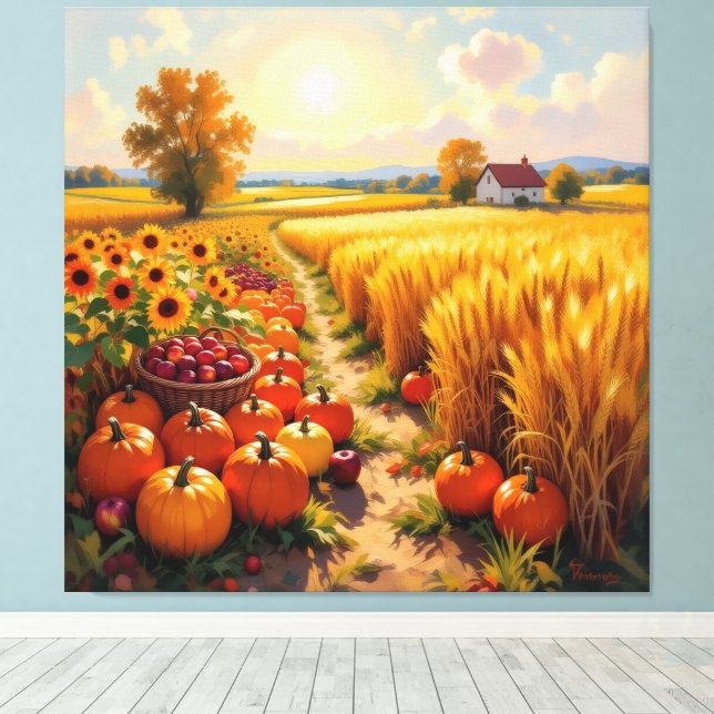 Lienzo   Goldene Herbsternte – Reichtum der Natur (Insitu (piso de madera))