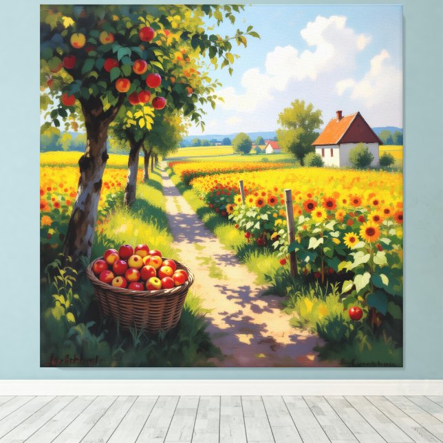 Lienzo   Goldene Herbsternte – Reichtum der Natur (Insitu (piso de madera))