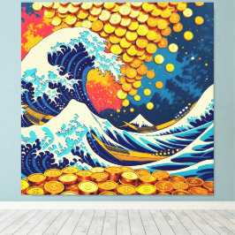 Lienzo Goldene Sturmflut des Schicksals