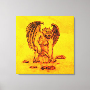 Lienzo Golem Gargoyle