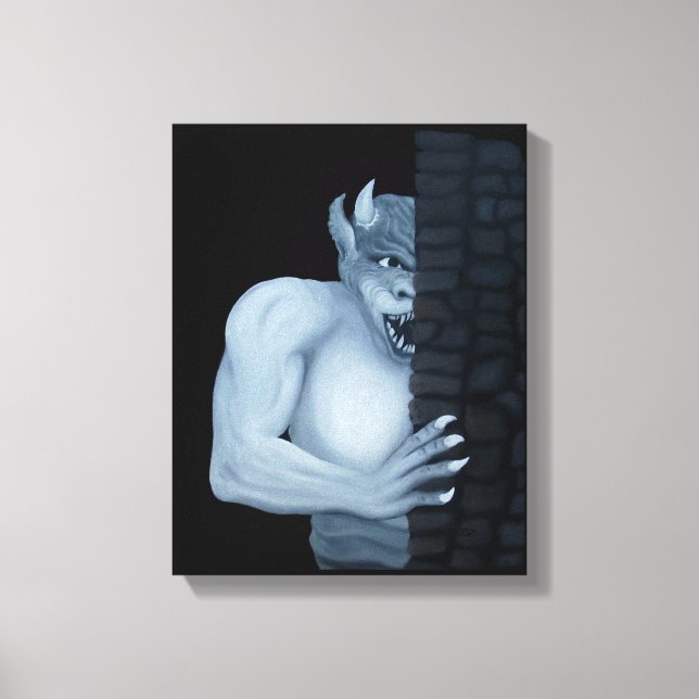 Lienzo Golem - Gargoyle (Anverso)