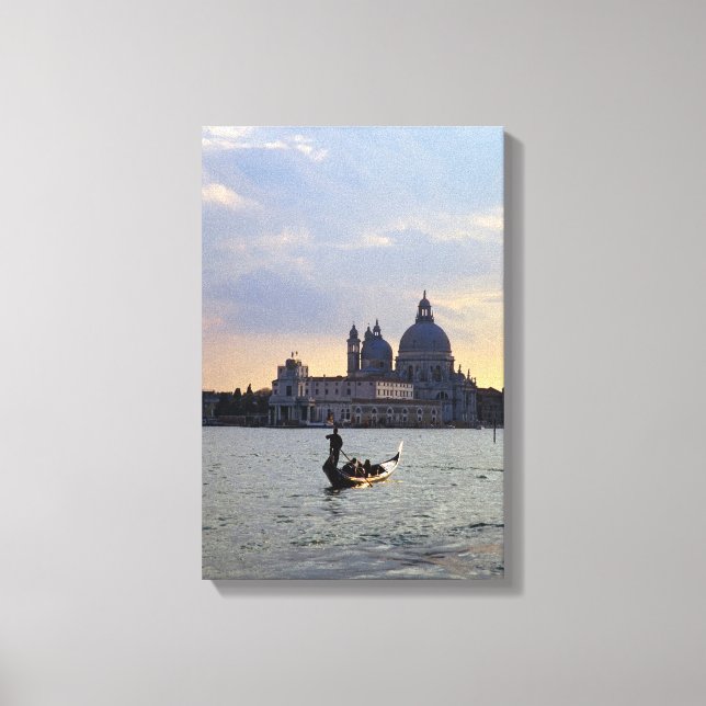 Lienzo góndola veneciana al atardecer (Anverso)