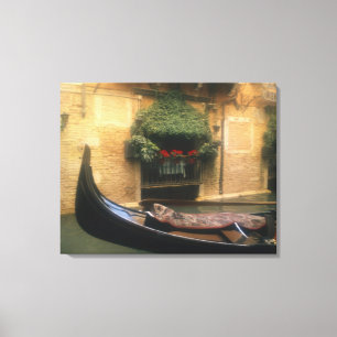 Lienzo Góndola y restaurante, Venecia, Véneto, Italia