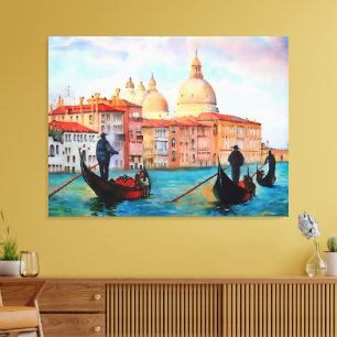 Lienzo Góndolas de Venecia
