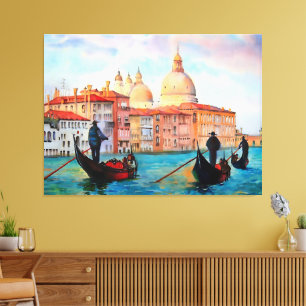 Lienzo Góndolas de Venecia