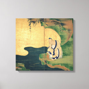 Lienzo Gongo Wang del Tai por Ogata Korin