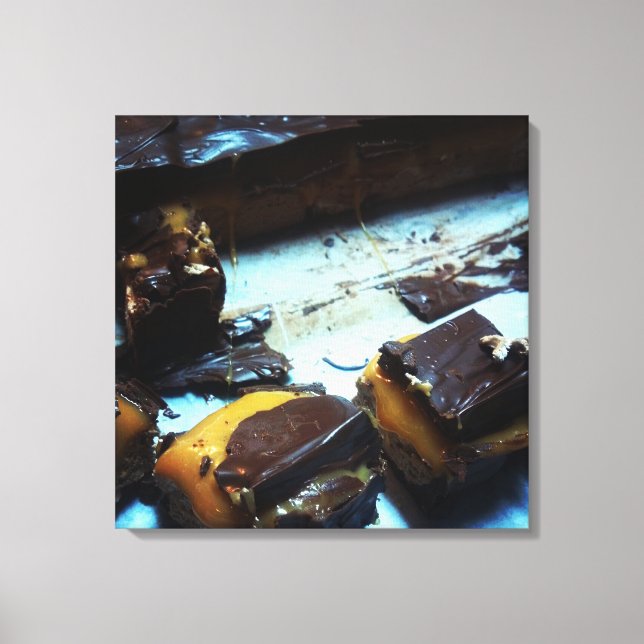 Lienzo Gooey Caramel Marshmallow y Chocolate Canvas (Anverso)