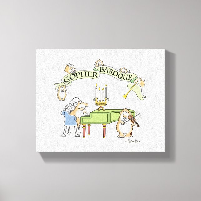 Lienzo GOPHER BAROQUE por Sandra Boynton (Anverso)