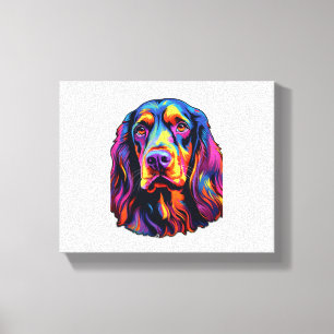 Lienzo Gordon Setter Neon Design