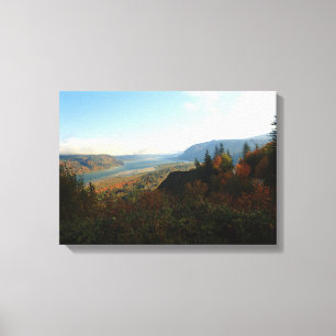Lienzo Gorge del río Columbia en otoño, Oregón