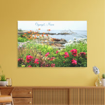 Gorgosa costa en el océano Océano Ogunquit, yo