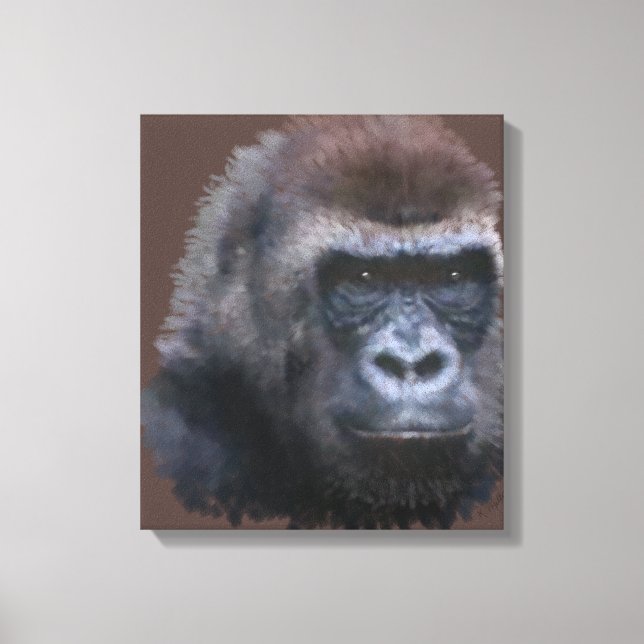 Lienzo Gorila de Silverback (Anverso)