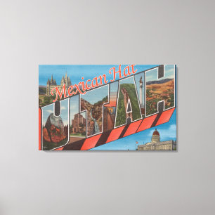 Lienzo Gorra mexicano, Utah - escenas grandes de la letra