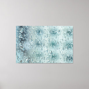 Lienzo Gotas de lluvia en la ventana