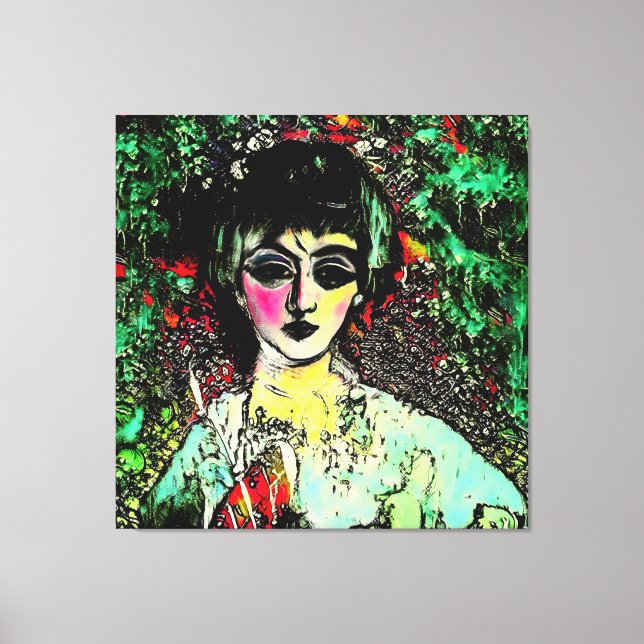 Lienzo Gothic Beauty Portrait  (Anverso)