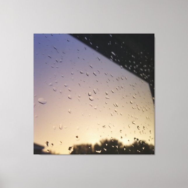 Lienzo Gotitas de lluvia  (Anverso)