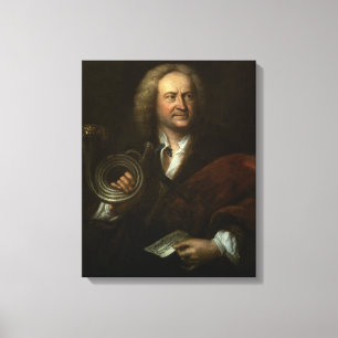 Lienzo Gottfried Reiche, músico y a solas mayores