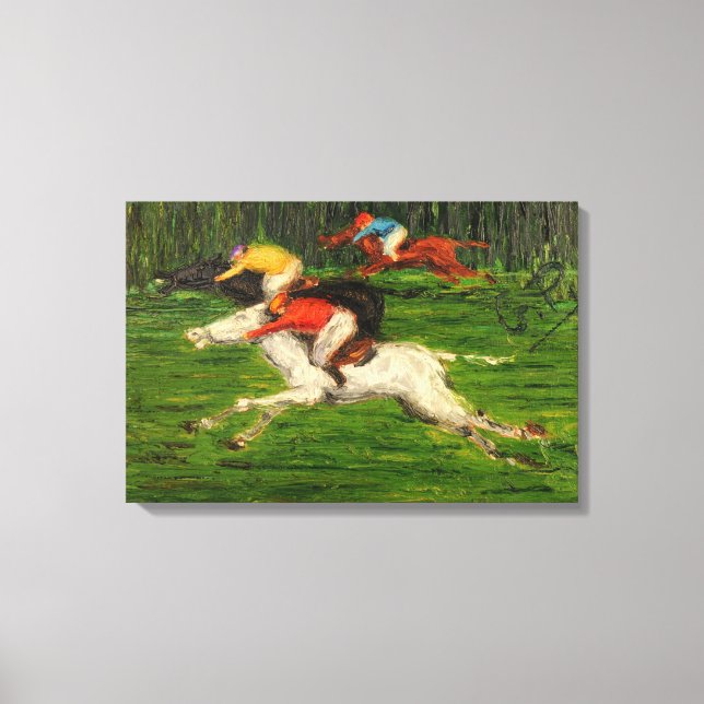 Lienzo GP di galoppo de 24" x 16" (Anverso)