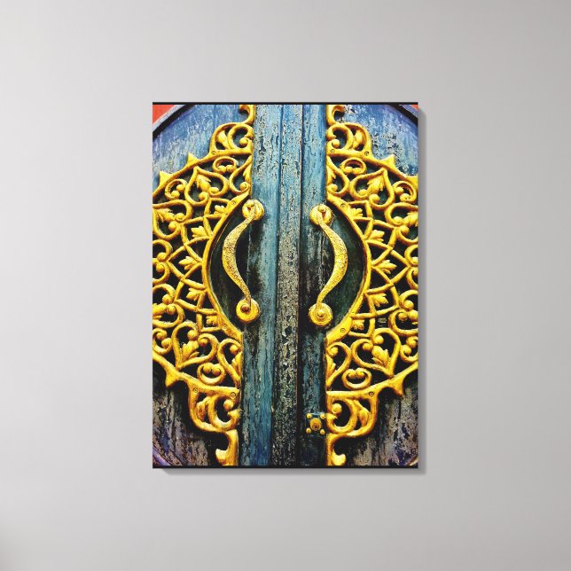 Lienzo Grabación de oro (Anverso)