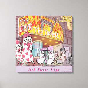 Lienzo Grabaciones de horror "The Dryer", imagen divertid