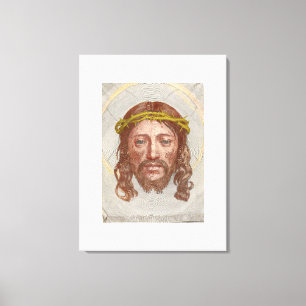 Lienzo Grabado de la cara de Cristo de Claude Mellan de 1