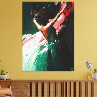 Lienzo Gracia abstracta en movimiento - Pintura de aceite