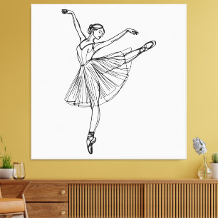 Lienzo Gracia en Movimiento – Bailarina