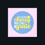 Lienzo Graciosa cursi pero Grate Pastel Color Wall Art<br><div class="desc">Arte tipográfico colorido con colores retro y vibrante. Puntas y citas divertidas sobre comida,  cocina,  cocción y cena. Decoración perfecta para su cocina,  comedor,  cafetería,  panadería o restaurante. El color de fondo (el círculo y el cuadrado) es el personalizable a través de la Herramienta de diseño.</div>